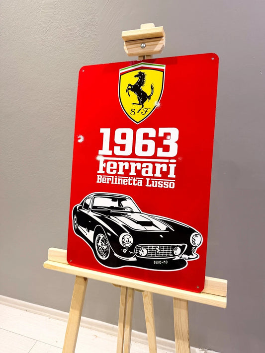 Ferrari 1963 Berlinetta Lusso Metal Tabela