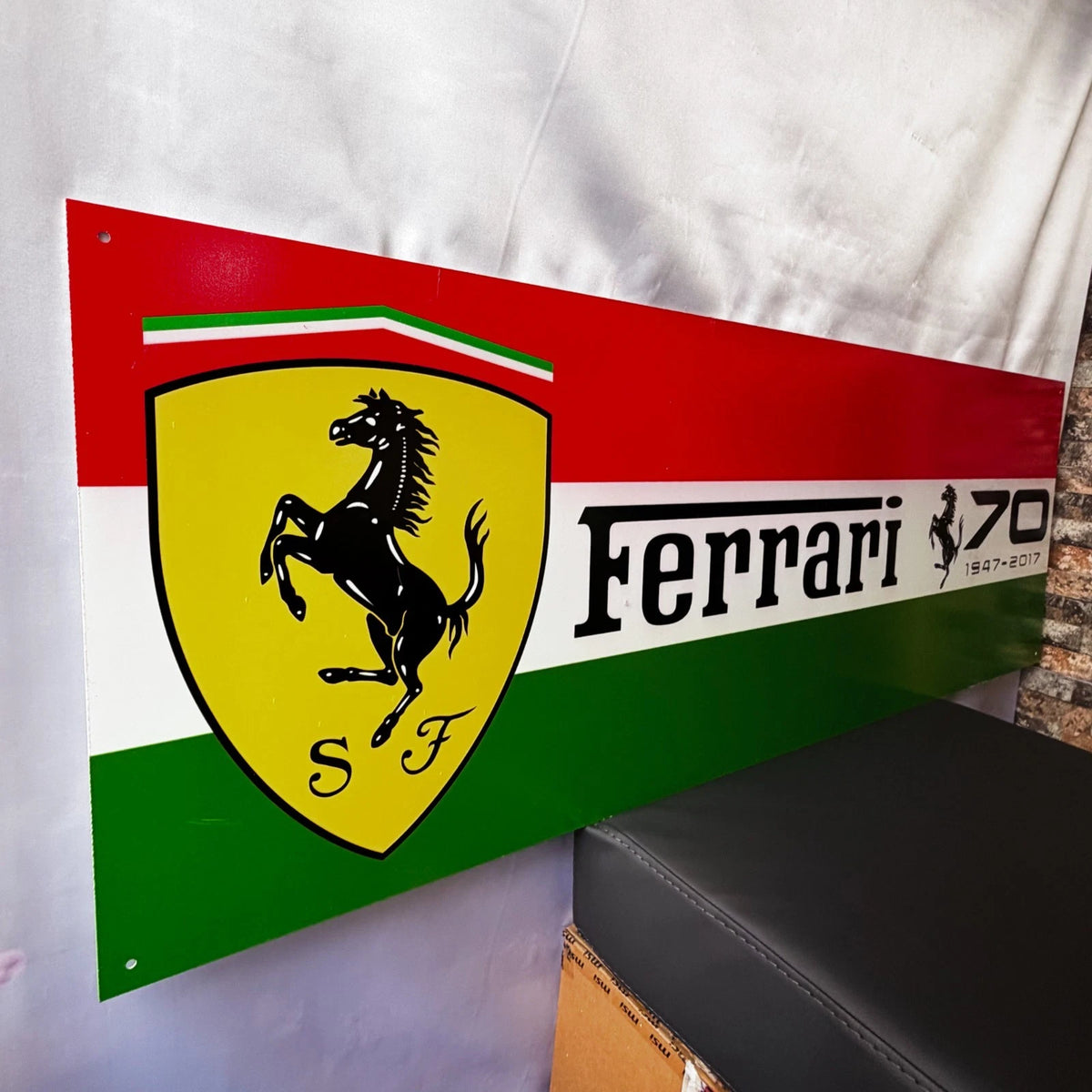 Ferrari 70th Anniversary Metal Tabela