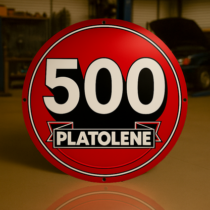 500 Platolene Racing Fuel Metal Tabela