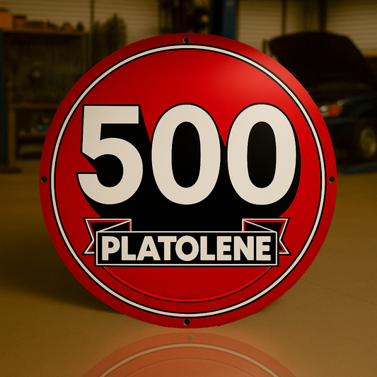 500 Platolene Racing Fuel Metal Tabela