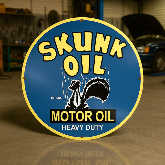 SKUNK OIL Heavy Duty Motor Oil Metal Tabela
