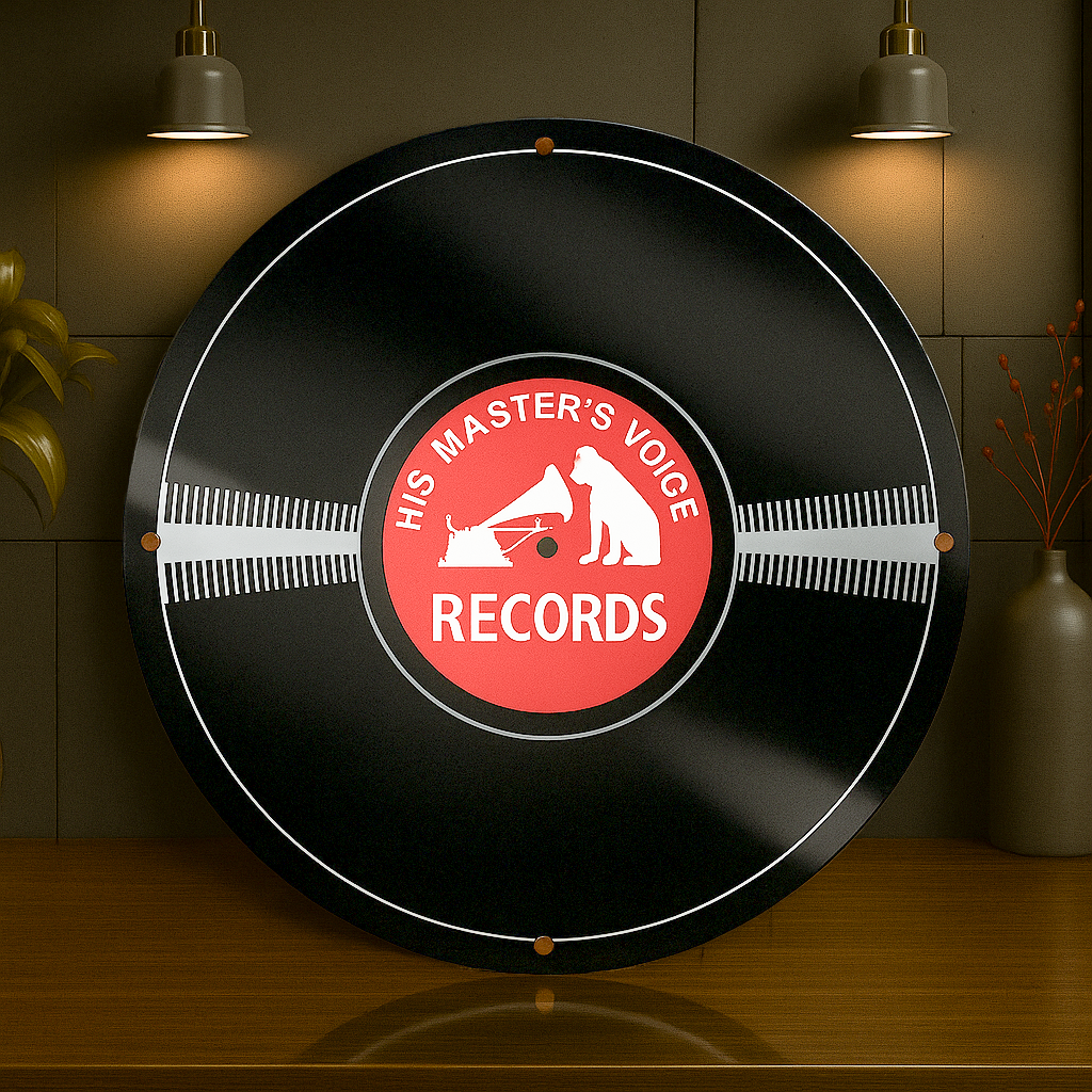 His Master's Voice RECORDS Vinyl Metal Tabela