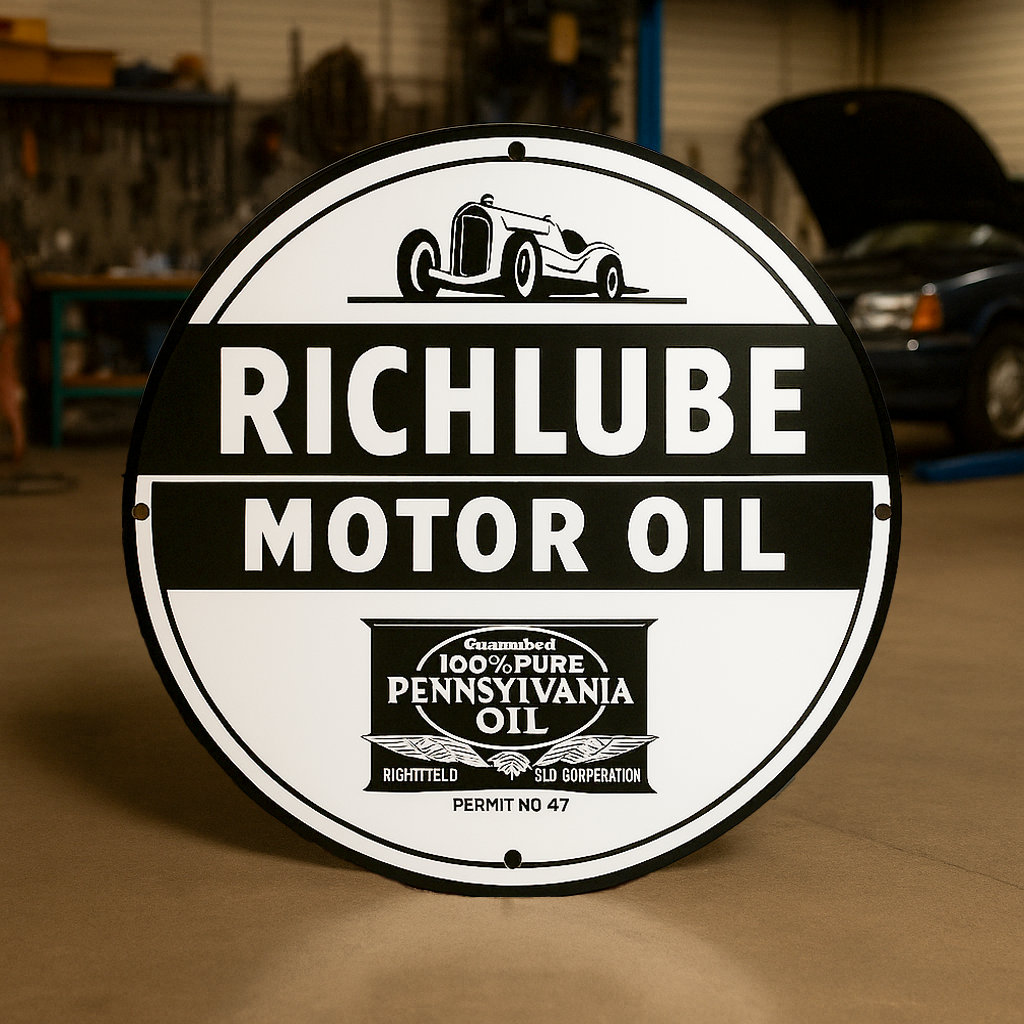 RICHLUBE Motor Oil Metal Tabela
