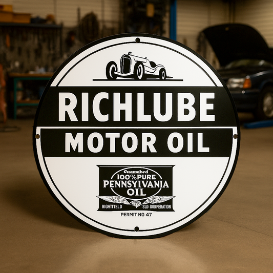 RICHLUBE Motor Oil Metal Tabela