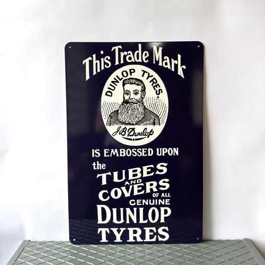 Dunlop Tyres Metal Tabela