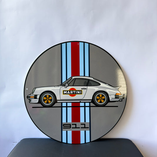 Porsche 911 - Racing Car Metal Tabela