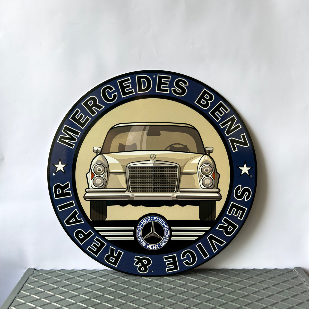 Mercedes Benz W108 1971 - Garage, Service Metal Tabela