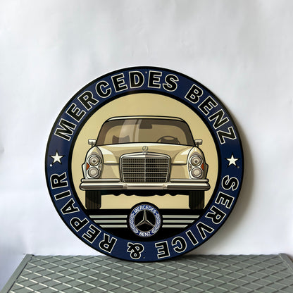 Mercedes Benz W108 1971 - Garage, Service Metal Tabela