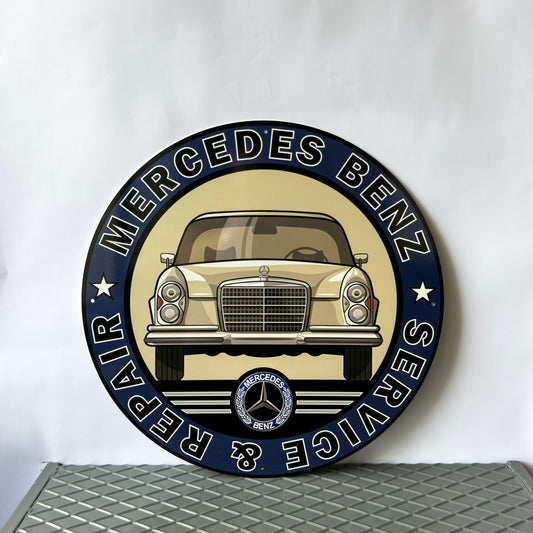 Mercedes Benz W108 1971 - Garage, Service Metal Tabela