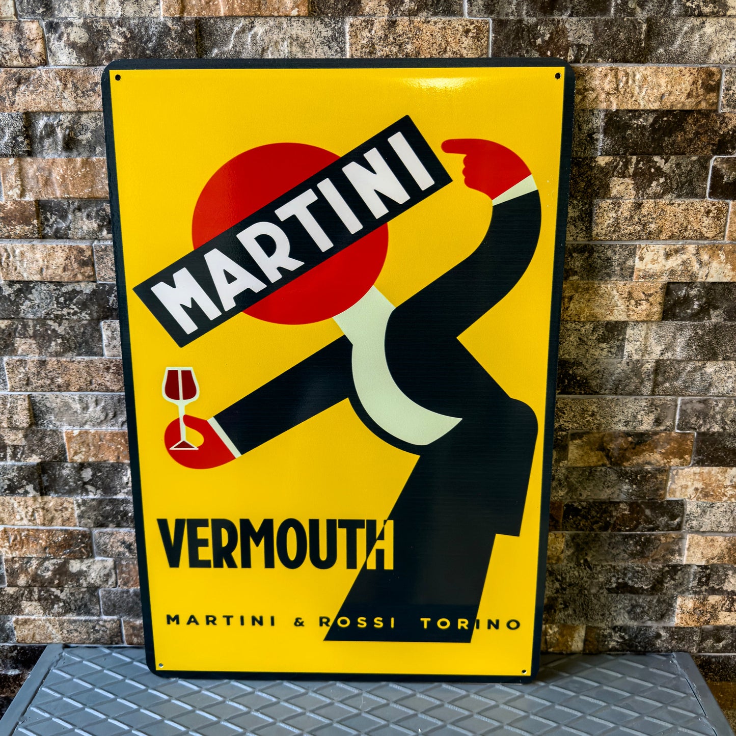 Martini Vermouth Metal Tabela