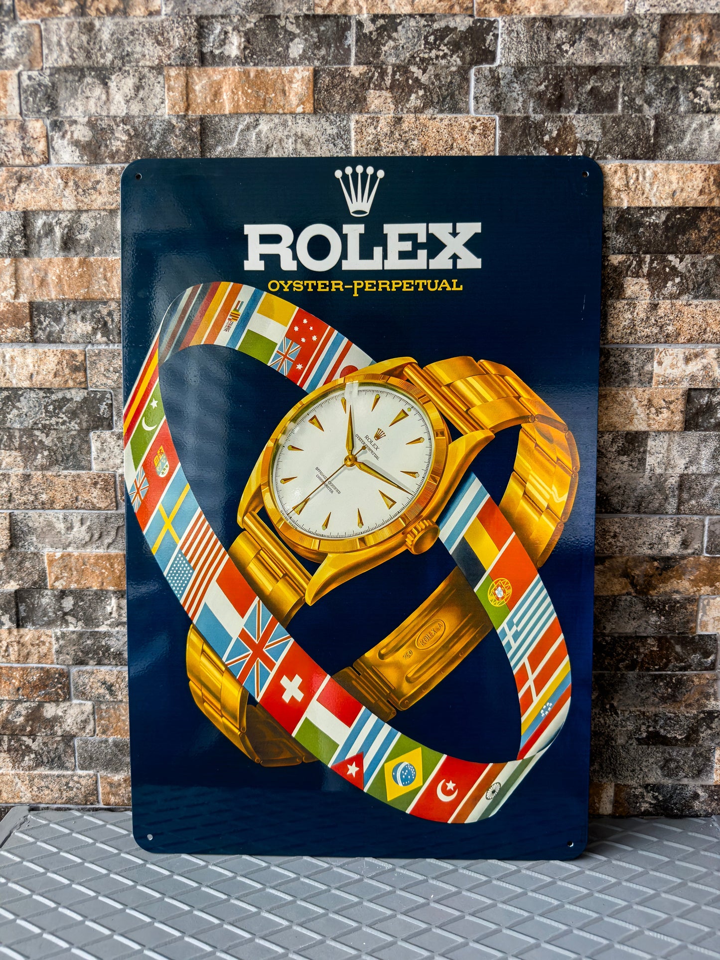 Rolex International Flag - Watch Metal Tabela