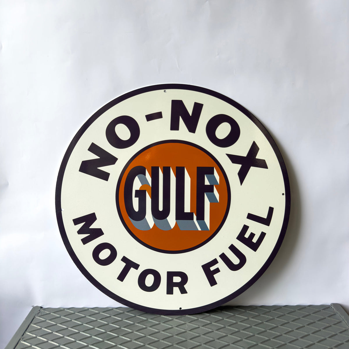 Gulf No - Nox Motor Fuel Metal Tabela