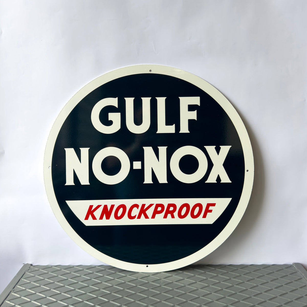 Gulf No - Nox Motor Oil Metal Tabela