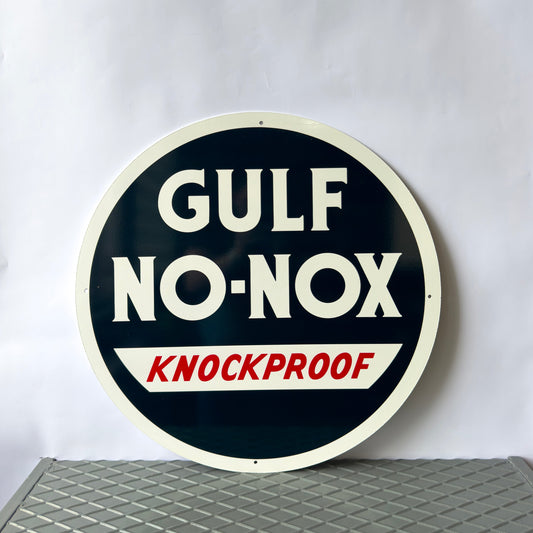 Gulf No - Nox Motor Oil Metal Tabela