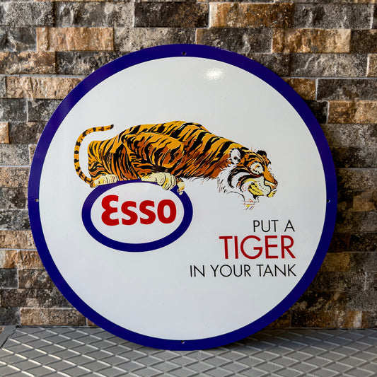 Esso Tiger Motor Oil Metal Tabela