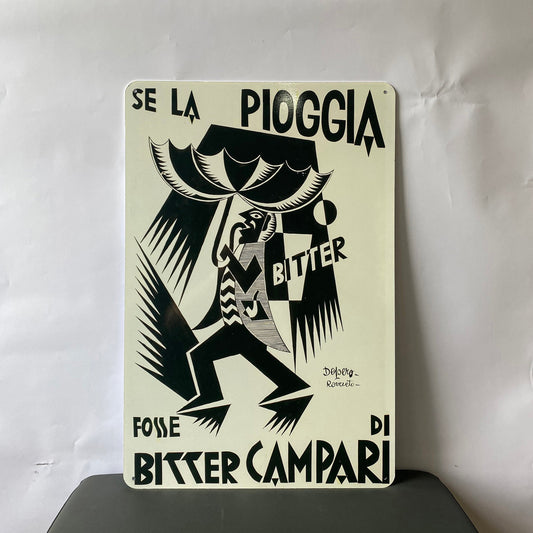 Bitter Campari Pioggia Metal Tabela