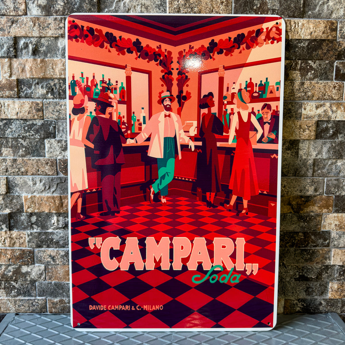 Campari Soda Metal Tabela
