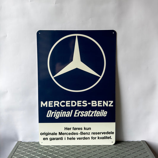 Mercedes Benz Original Ersatzteile - Garage & Service Metal Tabela