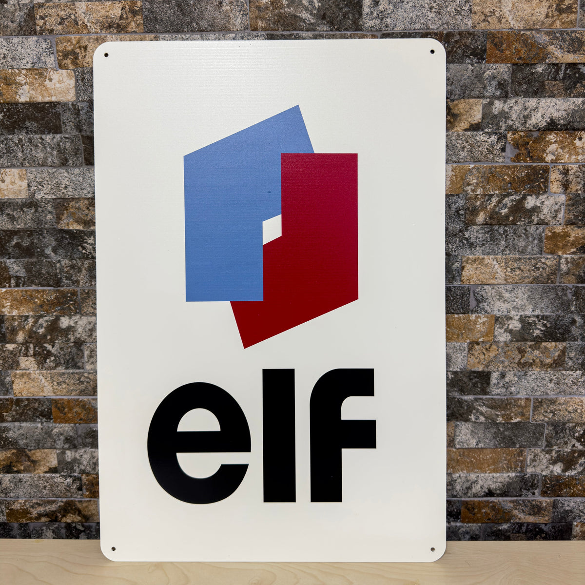 Elf French Motor Oil Metal Tabela