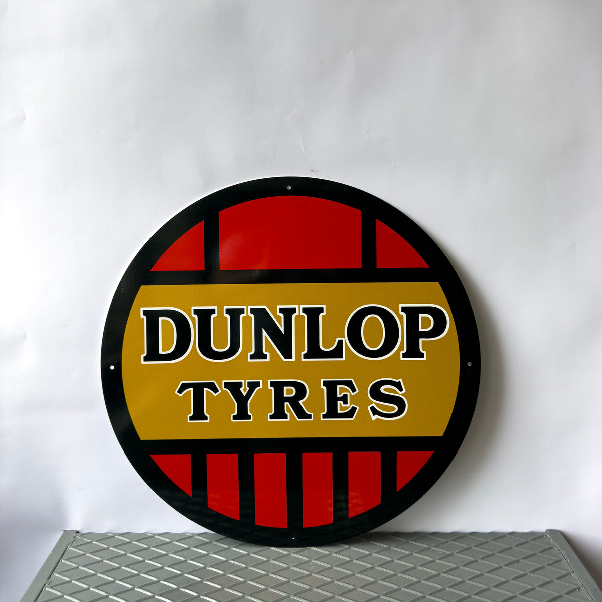 Dunlop Tyres Metal Tabela