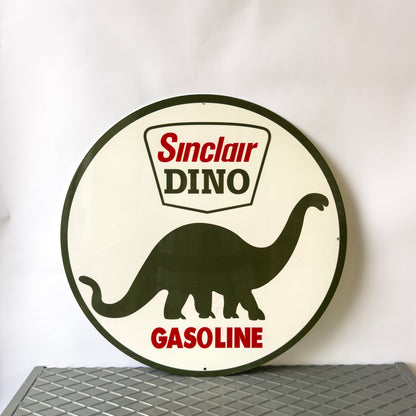 Sinclair Dino Vintage Gasoline Metal Tabela