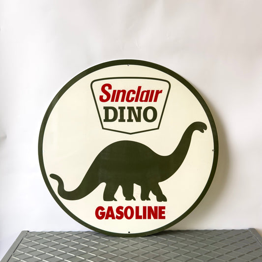 Sinclair Dino Vintage Gasoline Metal Tabela