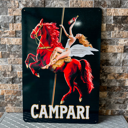 Campari - Italian Liqueur Metal Tabela