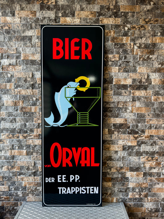 Bier Orval Trappisten - XXXL Bar, Cafe Metal Tabela