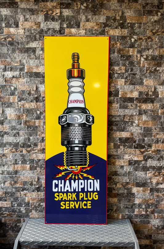 Champion Spark Plug - XXXL Man Cave & Garage Metal Tabela