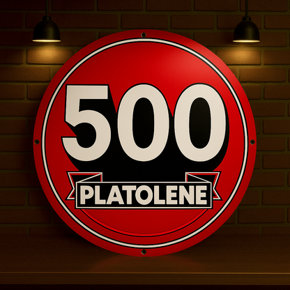 500 Platolene Racing Fuel Metal Tabela