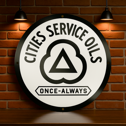 CITIES Service OILS Once - Always Metal Tabela