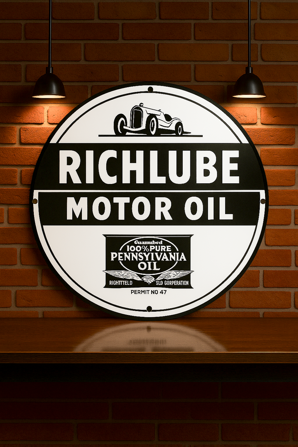 RICHLUBE Motor Oil Metal Tabela