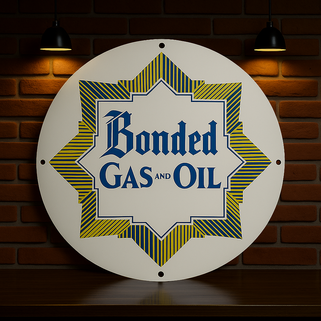 BONDED GAS AND OIL Metal Tabela