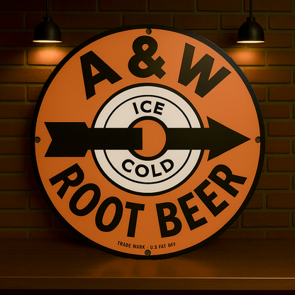A&W Root Beer Metal Tabela