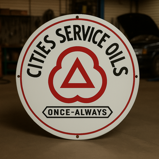 CITIES Service OILS Once - Always Metal Tabela