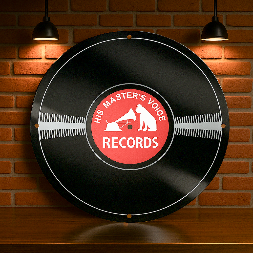 His Master's Voice RECORDS Vinyl Metal Tabela