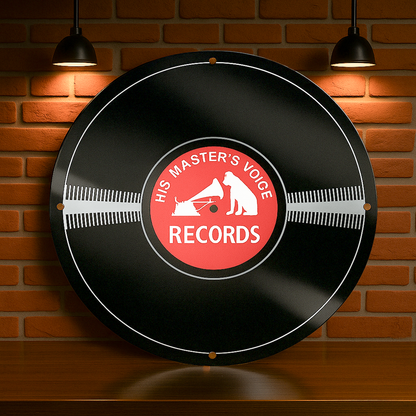 His Master's Voice RECORDS Vinyl Metal Tabela