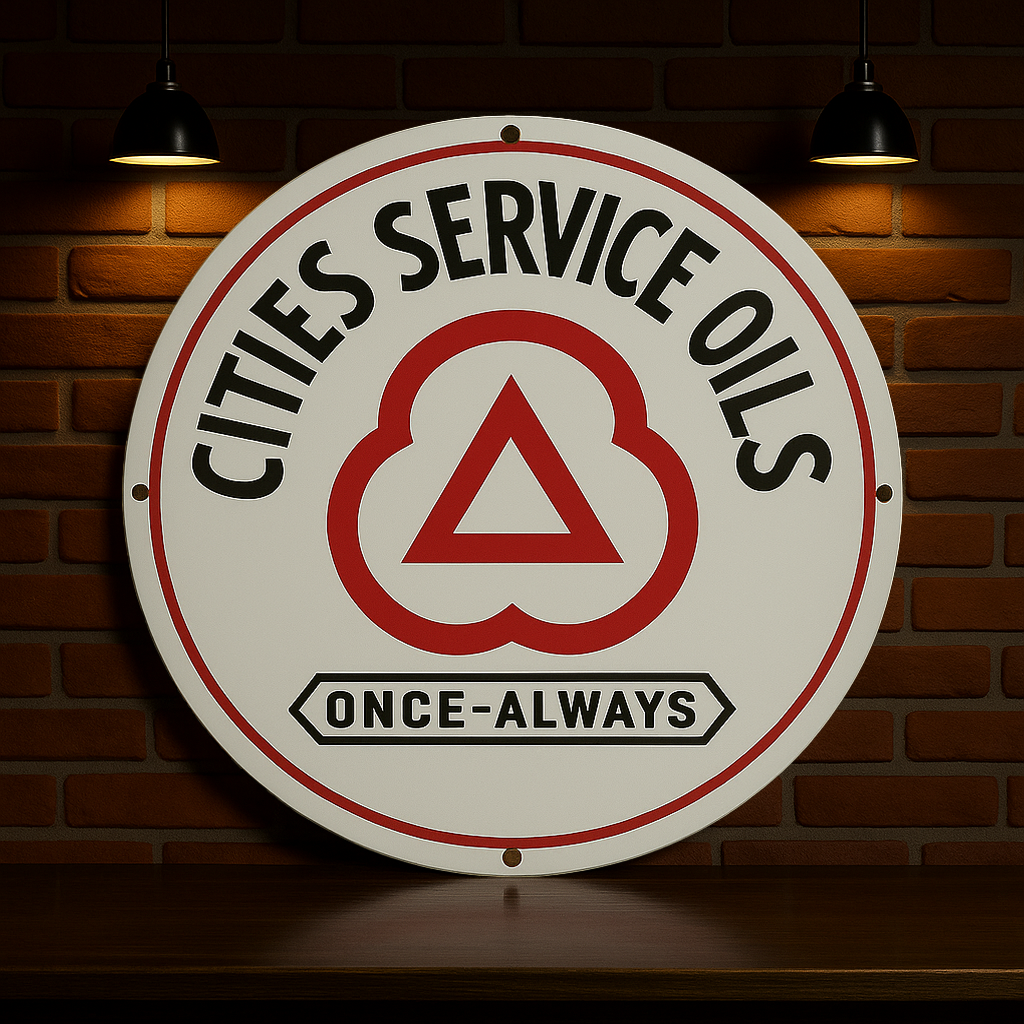 CITIES Service OILS Once - Always Metal Tabela