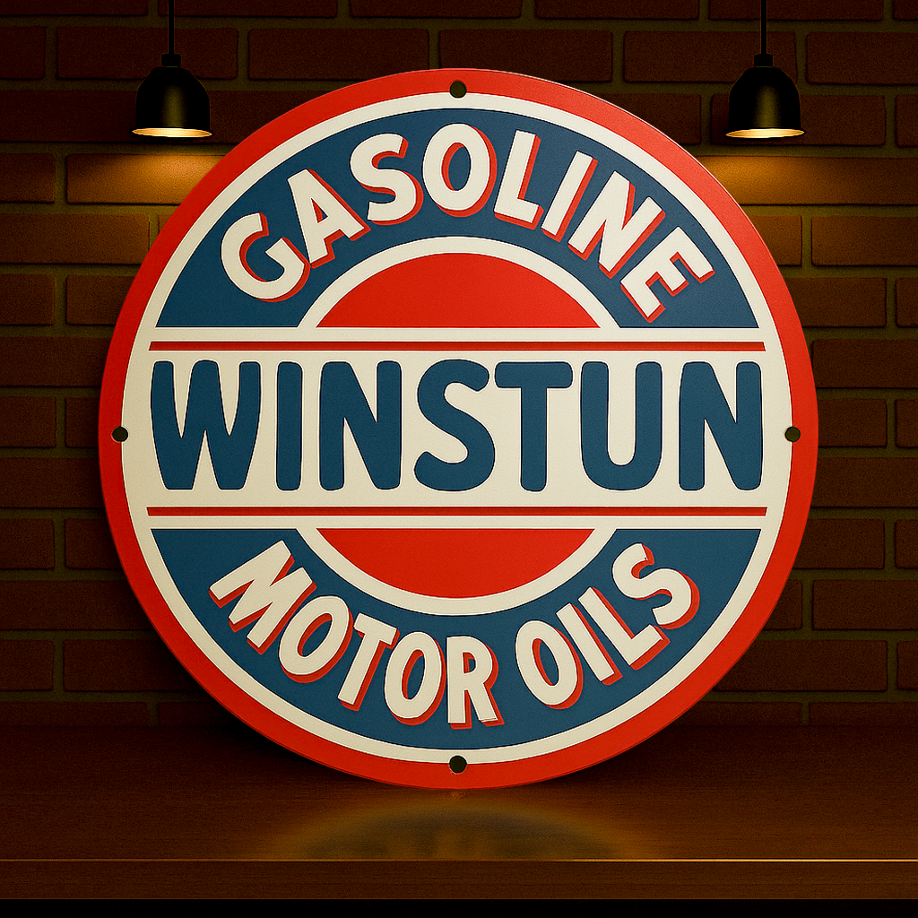 Winstun Gasoline Motor Oil Metal Tabela