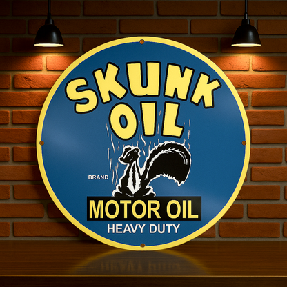 SKUNK OIL Heavy Duty Motor Oil Metal Tabela