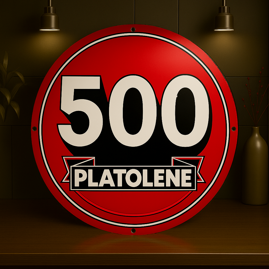 500 Platolene Racing Fuel Metal Tabela