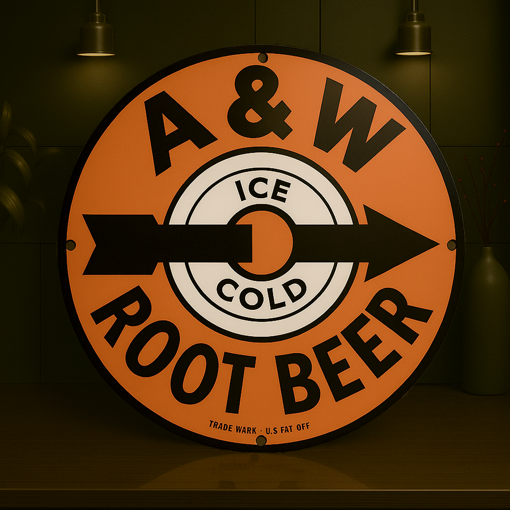 A&W Root Beer Metal Tabela