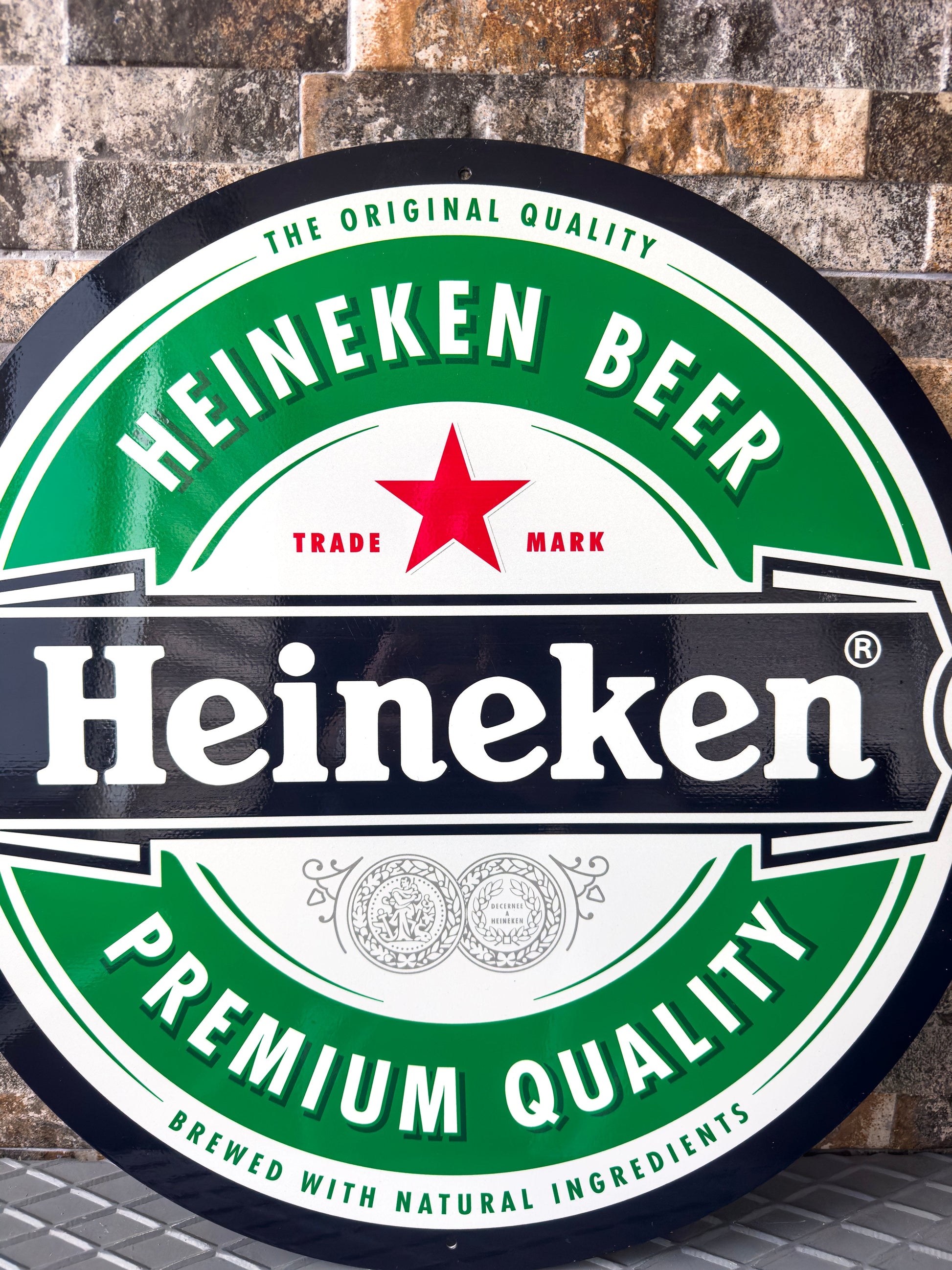 Heineken Beer - Bar Metal Tabela