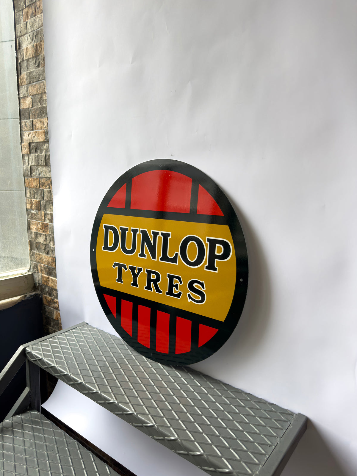 Dunlop Tyres Metal Tabela