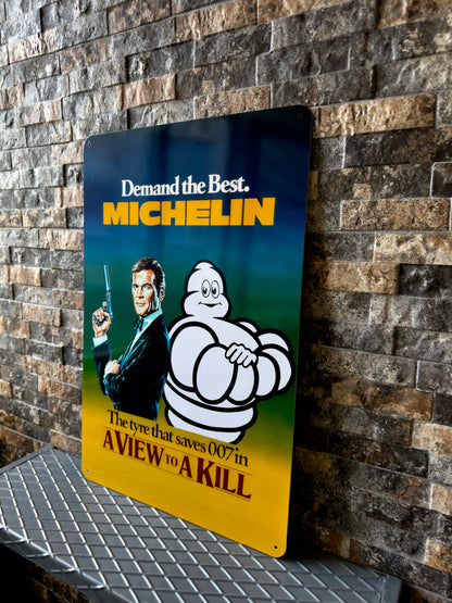 Michelin - 007 James Bond Metal Tabela