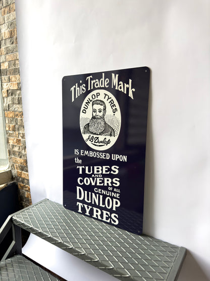 Dunlop Tyres Metal Tabela