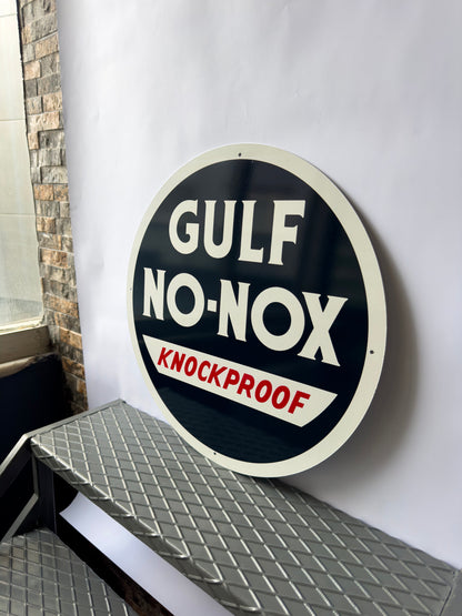 Gulf No - Nox Motor Oil Metal Tabela