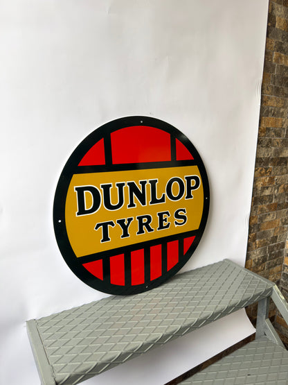 Dunlop Tyres Metal Tabela