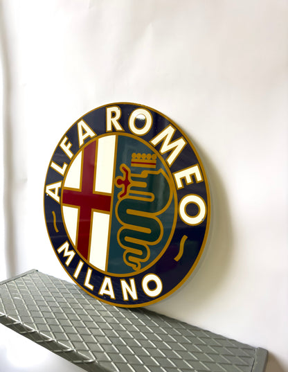 Alfa Romeo MILANO Metal Tabela