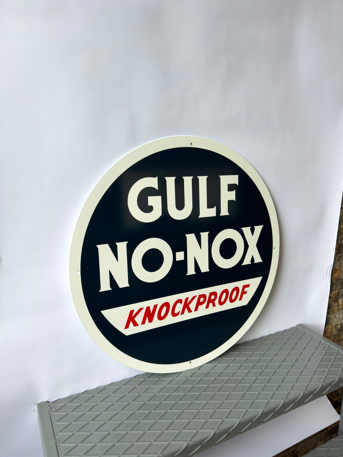 Gulf No - Nox Motor Oil Metal Tabela
